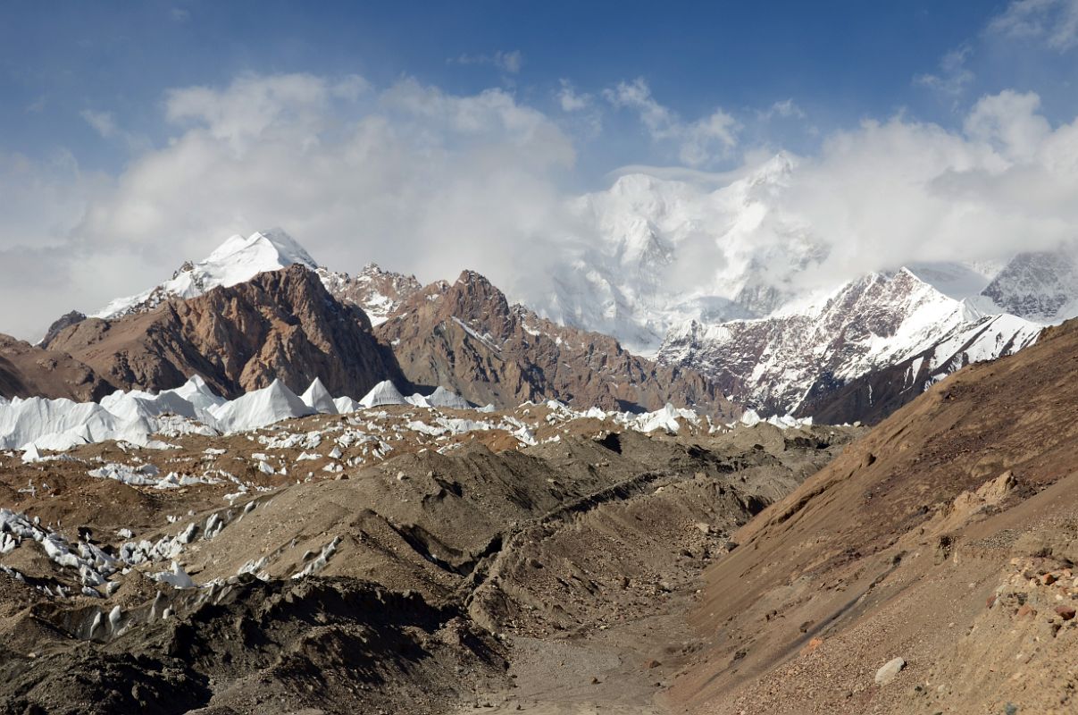 08 Gasherbrum II E and Gasherbrum II And Gasherbrum North Glacier In China 